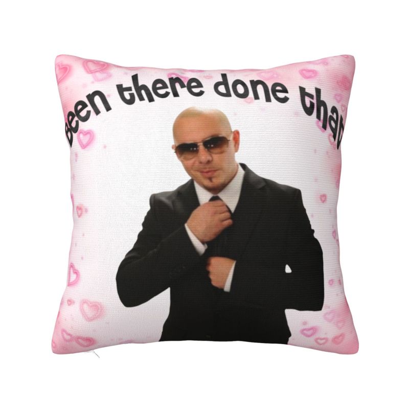Custom Mr Worldwide Says To Live Laugh Love Pillow Case Living Room Decoration Luxury Cushions for Sofa Square Pillowcase
