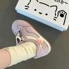 Милые кроссовки Hello Kitty с мультяшным рисунком, спортивные тренировочные кроссовки для осени и зимы, ретро, ​​универсальные, простые, для поездок на работу, повседневные кроссовки для девочек, одна пара обуви.