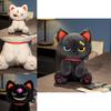 Cute Dark Pirate Cat Plush Toy Cozy Stuffed Animal Pillow For Relaxation And Sleep