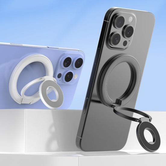 Магнитная подставка-кольцо для телефона, складной держатель для телефона, двусторонний дизайн, горизонтальное и вертикальное крепления для стола и автомобильного крепления