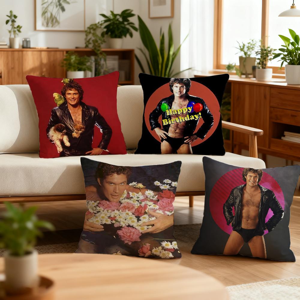 David HHasselhoff Jacket cushion cover Best Home Office Coffee Pillow Sofa Printing Decoration Room Shop Car Nordic Simplicity