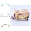 Cross-border New Arrival Minimalist Safety Buckle Four-strand Colorful Hand Rope Handcrafted Woven Red Rope Bracelet
