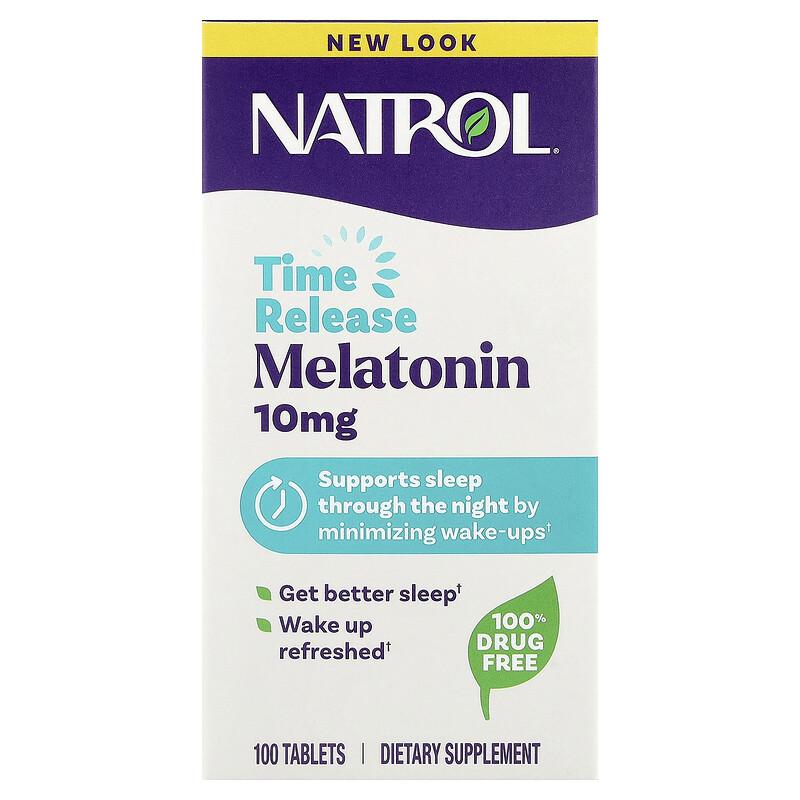 Melatonin, Time Release, 10 mg, 100 Tablets