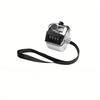 1pc Metal Hand Tally Clicker Counter,4-Digit Number Display for Coaching,Knitting,Lap,Fishing,Golf and Row Sport with Lanyard
