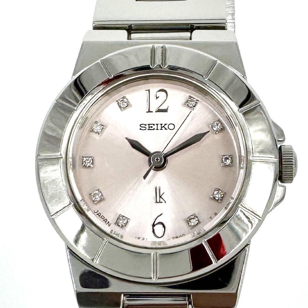 [USED] Box/Battery SEIKO LUKIA 10P Diamond Watch Pink