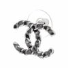 Chanel Кожаная цепочка cc логотип кожаные металлические серьги для женщин
