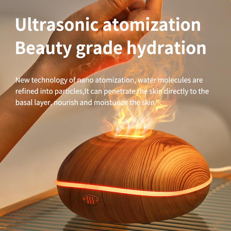 Xiaomi Aroma Humidifier Flame Can Add Essential Oil Small Aroma Relax Machine Air Humidifier Equipped with colorful Lighting Function