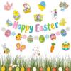 Easter Party Decoration Supplies Carnival Decoration Banner Pulling Banner Easter Egg Patch