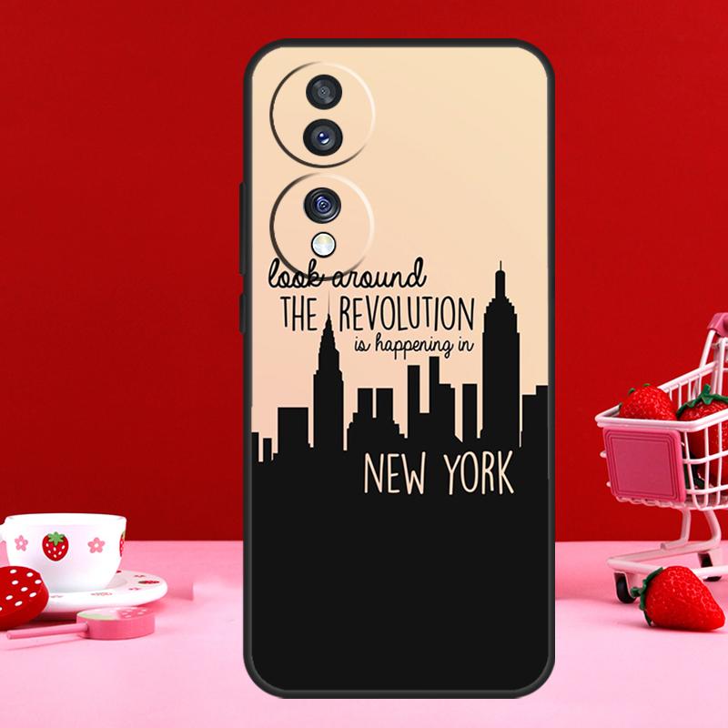 New York City Case For Honor 90 Lite 70 50 Magic 6 Pro 5 Lite X6 X7 X8 X9 X6a X7a X8a X9a X9b X8b Cover