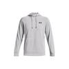 Solid Color Logo Print Hoodie Men Hoodies Haze-Gray 1373353-014