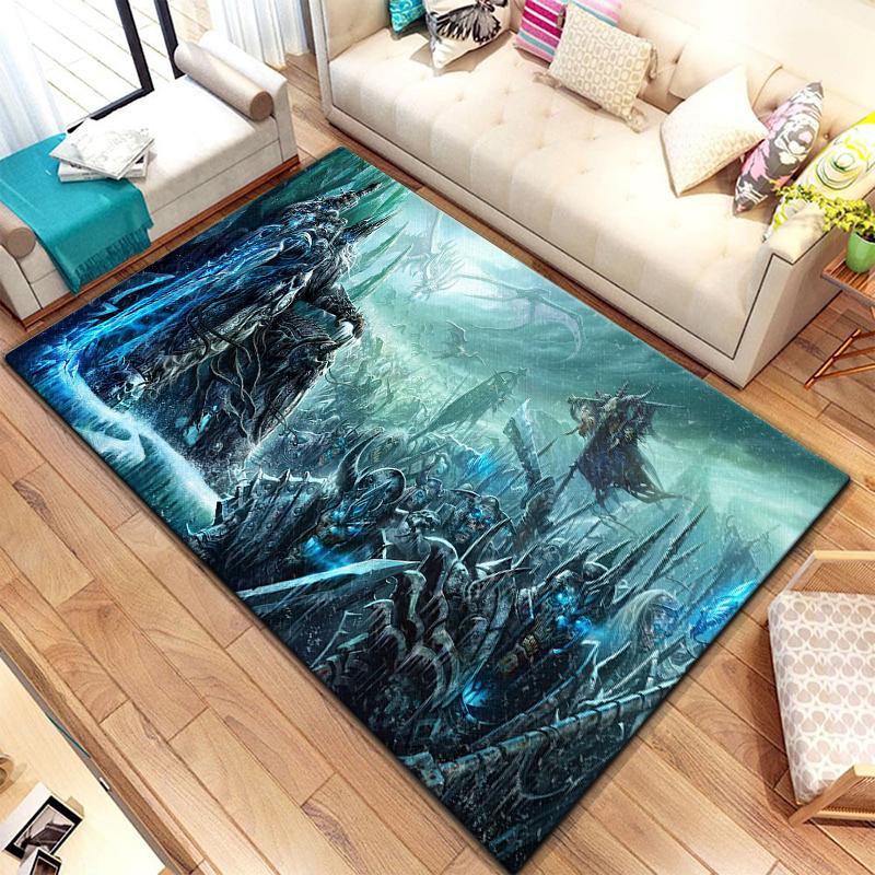 Игровой ковер World of Warcraft для гостиной, коврики для кемпинга, странные вещи, коврик для пикника, противоскользящий коврик для киберспорта, коврик для йоги, подарок для фанатов