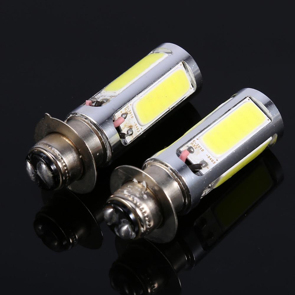 2Pcs Headlight Replacement Motorcycle Headlight Bulbs 6000K White ATV Headlight Bulbs