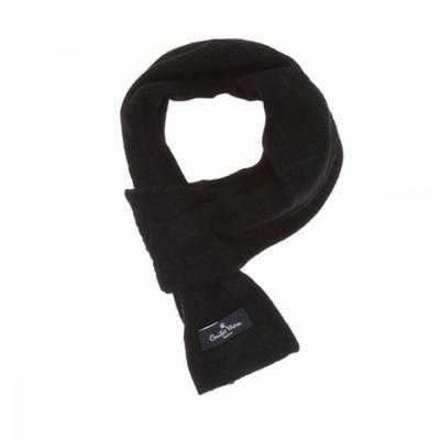 Cozy Warm Knit Black Cashmere Blend Muffler Cmfw4o2105k0