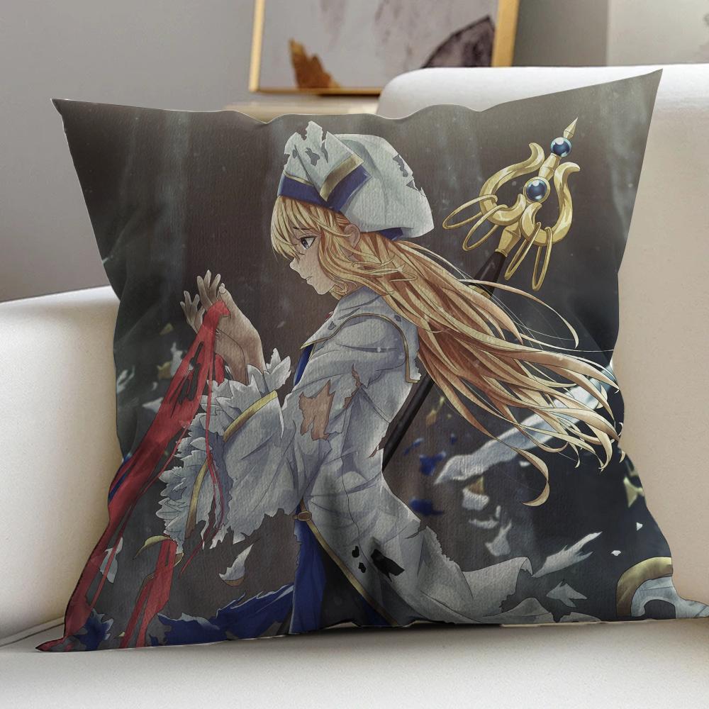 Goblin Slayer Cushion Cover Inches Farmhouse Decor Home Throw Pillow Covers for Couch Decorations