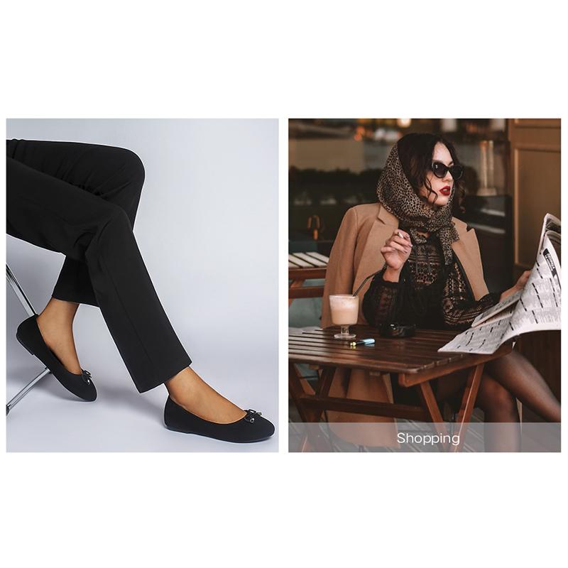 Новые очаровательные балетки Легкие дышащие Минимализм Шик Женские балетки Модные с круглым носком Трендовая обувь