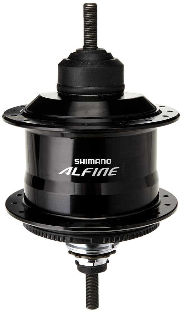 SHIMANO Внутренняя ось с шестернями, совместимая с center lock ISGS700111AL SG-S7001-11, 11-скоростная втулка, черная, 36H, длина 187 мм, OLD 135 мм, роторы,
