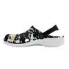 Women Men Color Print EVA Clogs Breathable Lightweight Slip On Garden Shoes for Beach Pool Bathroom Home Sandals Travel Wear