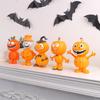 Decorative Knick-knacks Cartoon Pumpkin Man Statue Cute Figurine Resin Crafts for Halloween Decoration Evenements Kids Gift