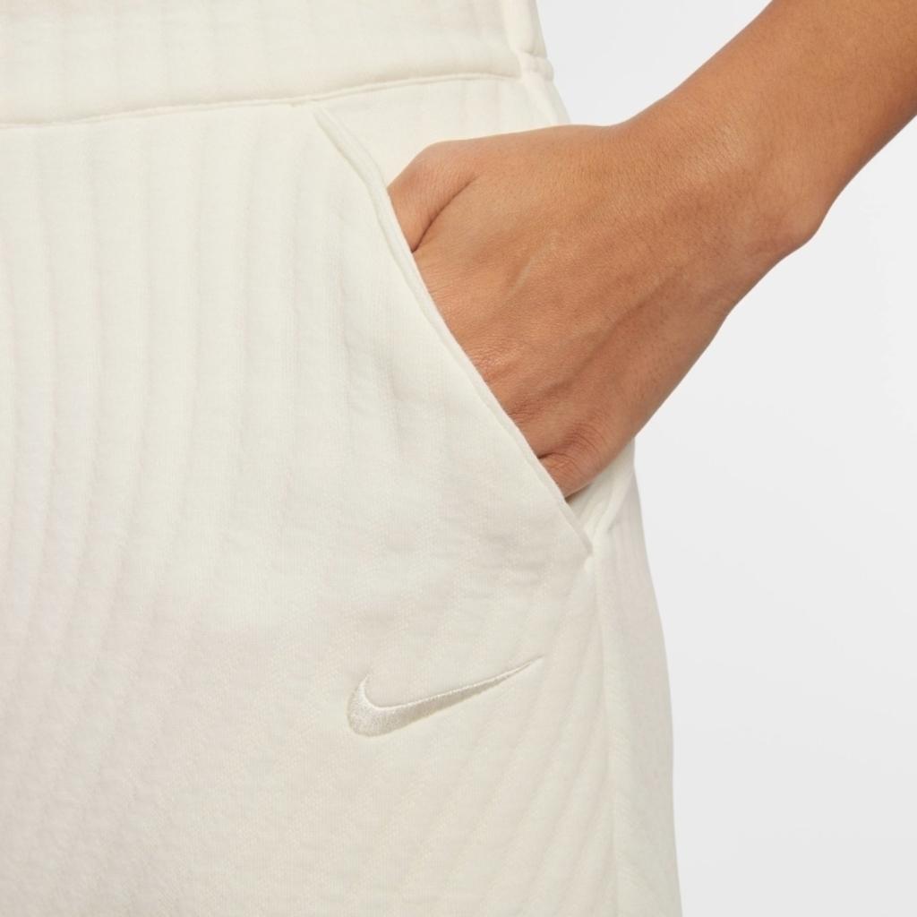 Nike Nsw Swdc Hr Трикотажные брюки Удобные однотонные мягкие трикотажные спортивные брюки Женские брюки цвета Off-White HF9595-133
