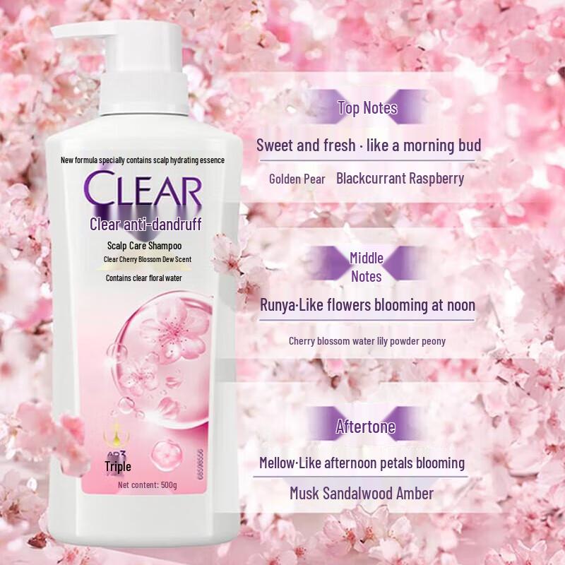 Clear Cherry Blossom Scent Shampoo