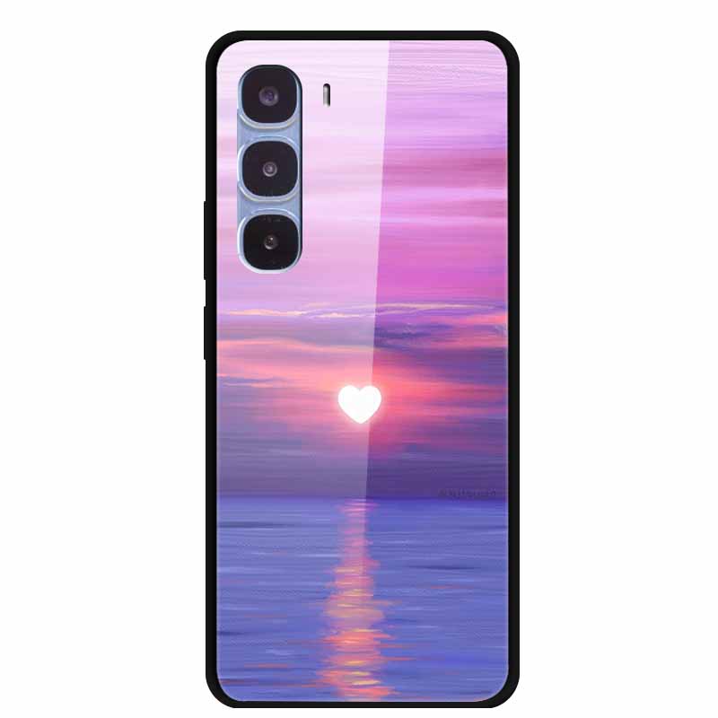 Роскошный Чехол для Infinix Hot 60 Pro X6885 Закаленное Стекло Чехол для Телефона Infinix Hot 60 Pro Модный Животный Защитный Funda