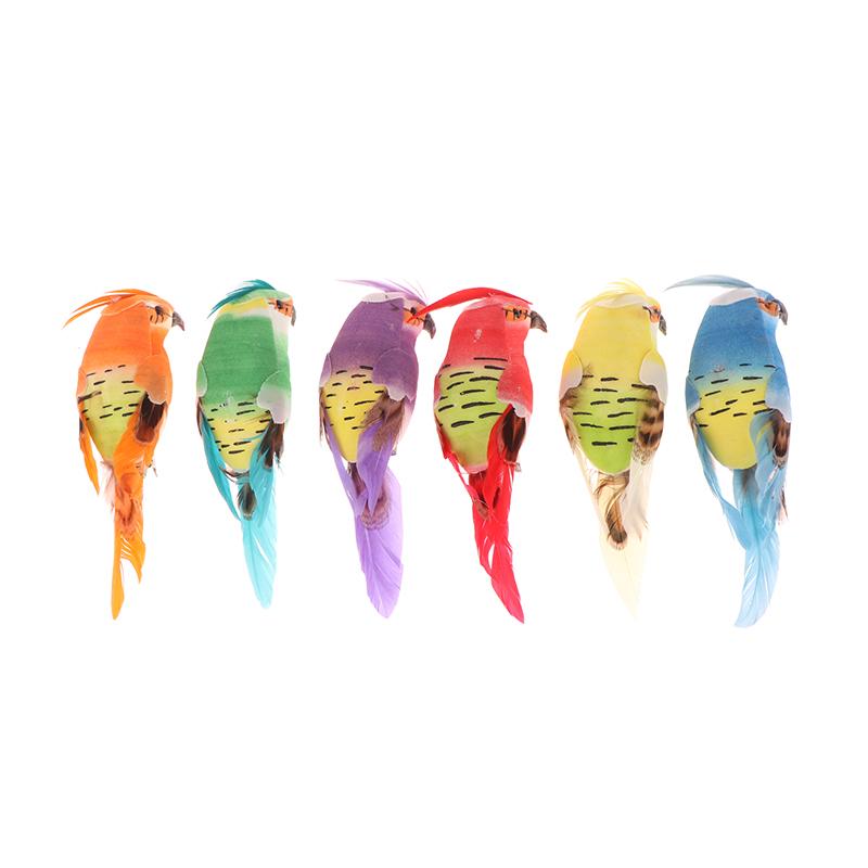 Творческий искусственный попугай, имитация пенопласта, животное, имитация перьев, модели птиц, сделай сам для свадебной вечеринки, украшения для дома и сада, декор