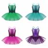 Girls Glitter Mermaid Ballet Dress Gymnastics Leotards for Girls Kids Ballet Dance Costumes Dancewear Kids Teen Ballerina Dress