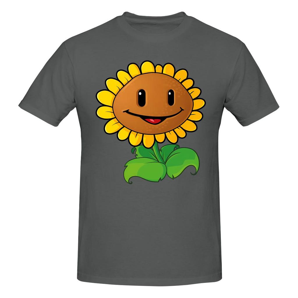 Смешная футболка с принтом Подсолнух из игры Plants Vs Zombies, унисекс, летняя