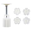 4Pcs/Set Mooncake Mold Cherry Blossom Mold 3D Hand Press Bakeware Tools