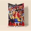 Тонкое фланелевое одеяло. Плед с аниме One Piece на четыре сезона. Для дивана, кровати, гостиных, путешествий, пикника, офиса, детских подарков