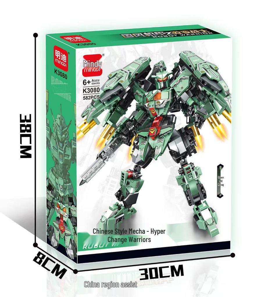 Китайский игрушечный конструктор Меха: Военная модель для мальчиков и девочек – Образовательный набор для сборки военной машины