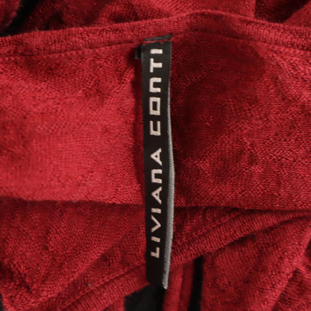 LIVIANA CONTI сделано в Италии Вязаный лонгслив Красный Женский Б/у