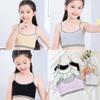 Teenage Girl Sling Training Bra Soft Cotton Cute Bralette Underwire Free Underwear for Puberty Girls 8-14Y