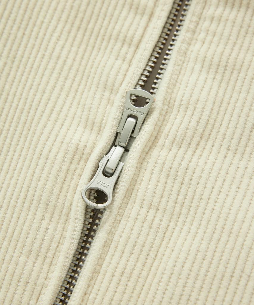 COVERNAT Corduroy Harrington Jacket Cream