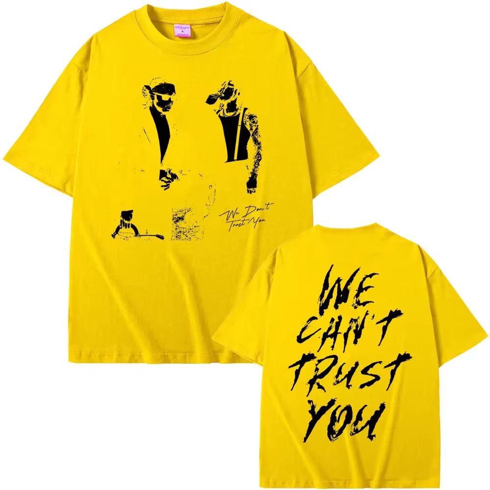 Rapper Future & Metro Boomin 2024 We Don't Trust You New Hip‑Hop Album Graphic Print Unisex Casual Crew Neck Loose Women And Men T-Shirt