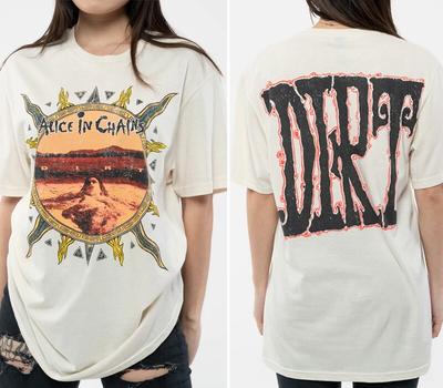 Alice In Chains Ремейк Dirt Sun Футболка с коротким рукавом винтаж S-5XL NH14374