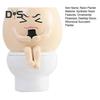 Горшок для растений Face Resin Buddy on Toilet Flowerpot Настольный декор Суккулентный горшок для домашнего офиса Комнатные растения Подарок любителям растений