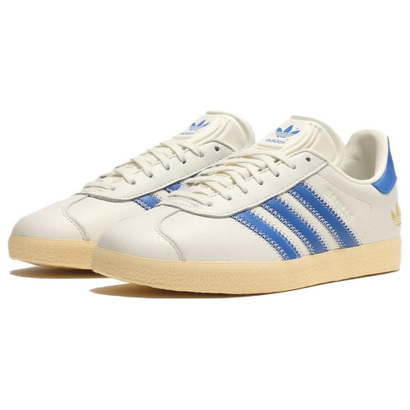 adidas Gazelle Ivory Bluebird Shoe Palace эксклюзивные кроссовки унисекс кремово-золотые-металлические IF4599