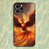 Myth Art Phoenix Phone Case For iPhone 16,15,14,13,12,11 Plus,Pro Max,XS,X,XR,SE,Mini,8,7,Soft Silicone Black Cover