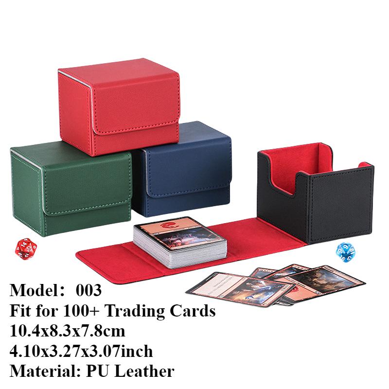 Коробка для хранения 1800/600/100+ Коллекционных карт Чехол для колоды Commander из ПУ-кожи Магнитная застежка Держатель карт для игры Magic