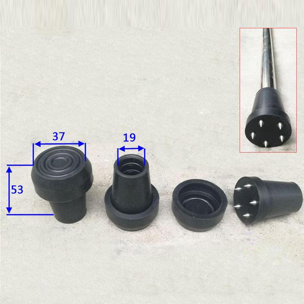 Костыли с наконечником из трости, противоскользящие накладки на ноги, съемные 5-зубчатые сменные костыли для походов