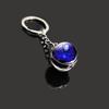 Spherical Luminous Crystal Zodiac Keychain - Virgo & Leo