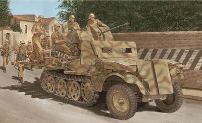 Platts Dragon WW2 Германия 1 тонна полугрузовик 2cm Flak38 оснащен бронированной кабиной технические характеристики магическая печать ширина дула шест включен роскошь
