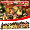 Resin Miniature House Furniture LED House Decorate Creative Christmas Gifts