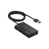 USB 3.0 хаб BUFFALO с 4 портами, самопитающийся, черный, стандартная модель BSH4A125U3BK [Совместим с Nintendo Switch/Windows/Mac]