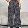New Women's High-waisted Wide Leg Pants Casual Plus Size Breathable Elasticity Straight-leg Pants Simplicity Fashion Loose Long Pants