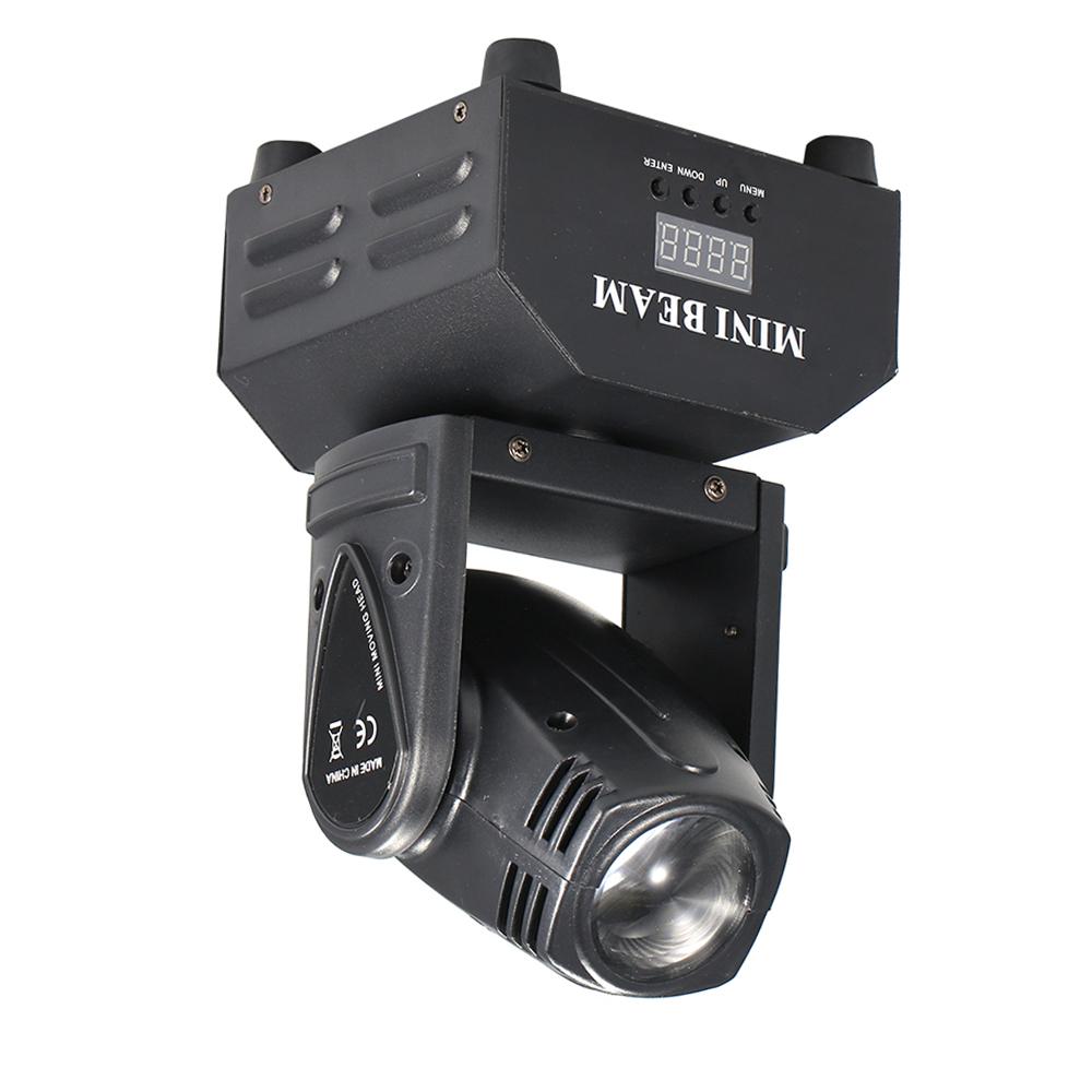 Светодиодная лампа Lixada со сценическими эффектами, общая мощность 50 Вт, вращающаяся подвижная головка, DMX512, звуковая активация, главный-подчиненный