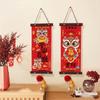 1 Pair Velvet Horse Year Hanging Pendant Traditional New Year Door Couplet  Living Room