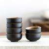 Black Crockery Japanese Ceramic Tea Cup for Puer Teacups Porcelain Chinese Kung Fu Cup Drinkware