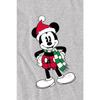 Disney Детская футболка с рисунком Микки Мауса в клетку на Рождество